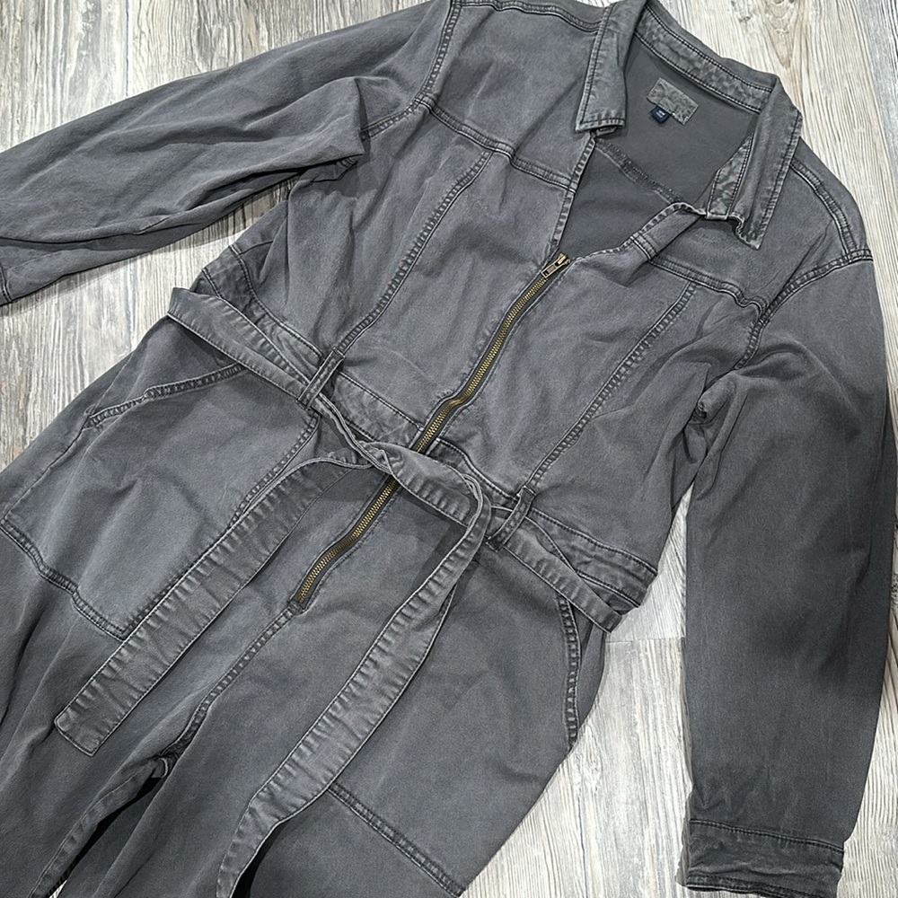 Grey long sleeve jumpsuit - Picture 5 of 8